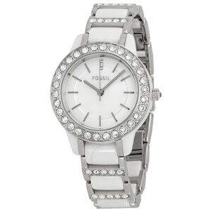 Fossil Jesse White Watch with Crystal